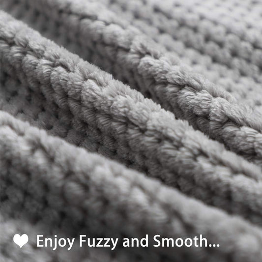 Premium Fluffy Fleece Dog Blanket, Soft and Warm Pet Throw for Dogs & Cats(32X40Inch, Grey)